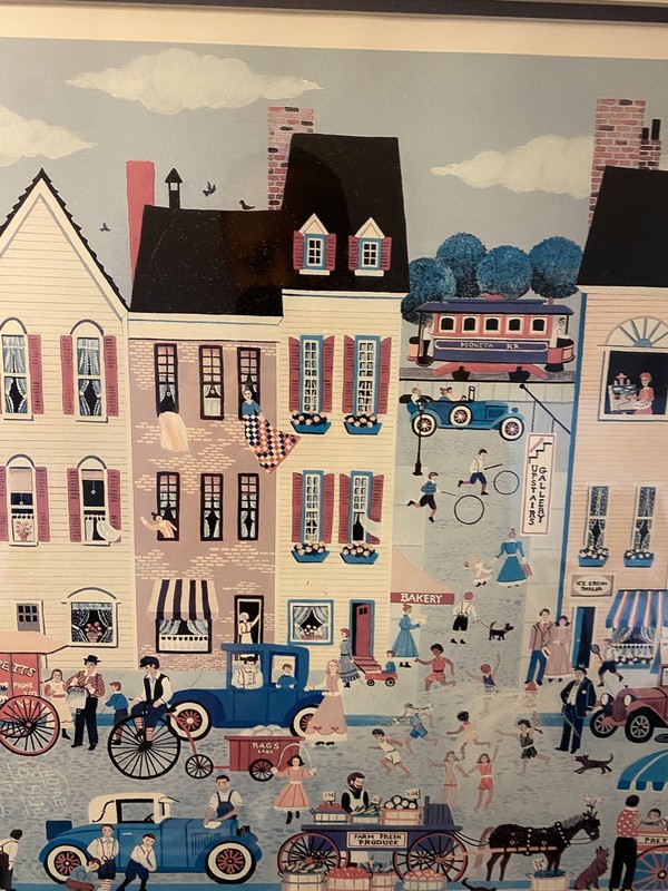 Signed Amish/Community Life Paintings by Pat Dougherty gallery
