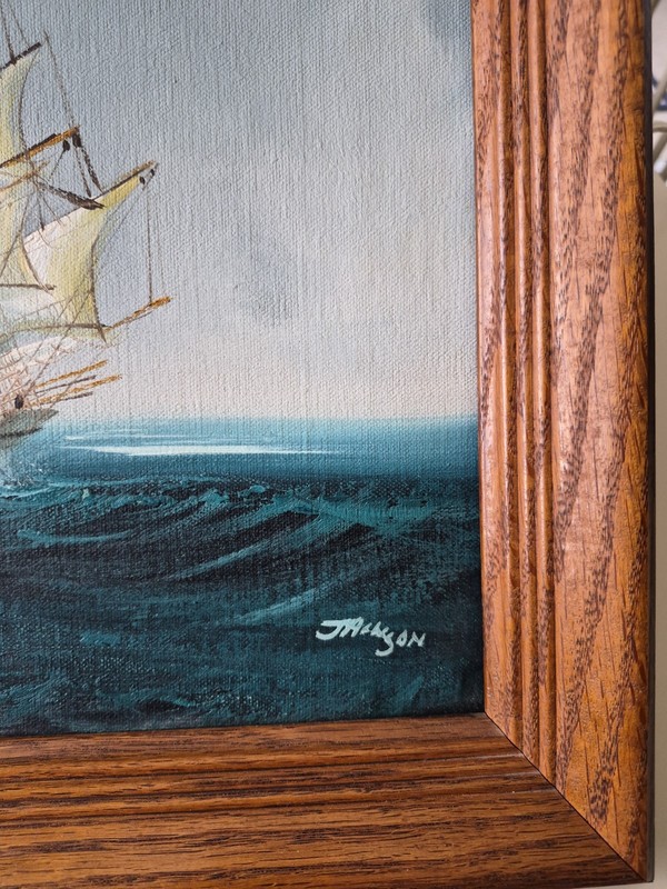 Signed Hewitt Jackson Painting Framed - Superb painting, canvas and frame gallery