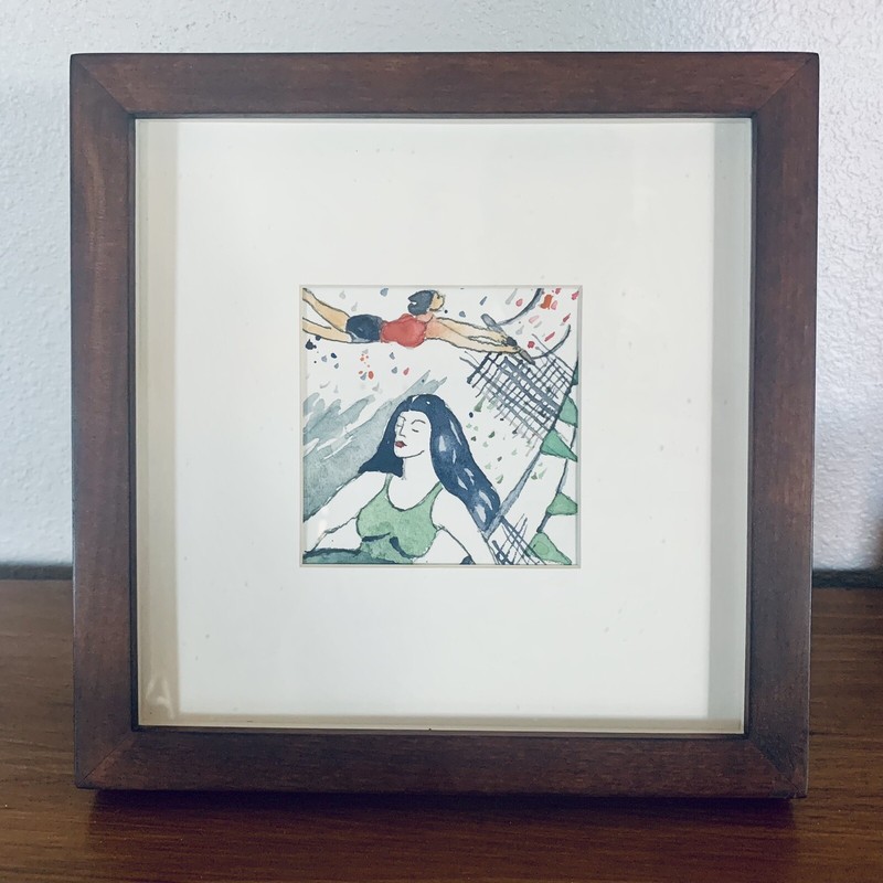 Dana Jenkins Whole Cloth #5 Watercolor Artwork