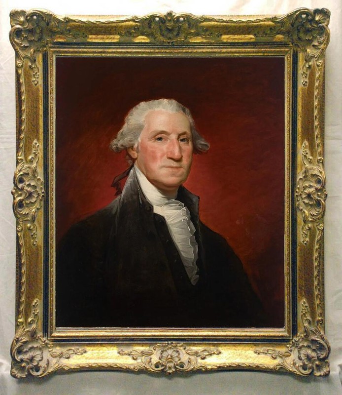 George Washington Portrait Oil Painting Art American Founding Father Portrait