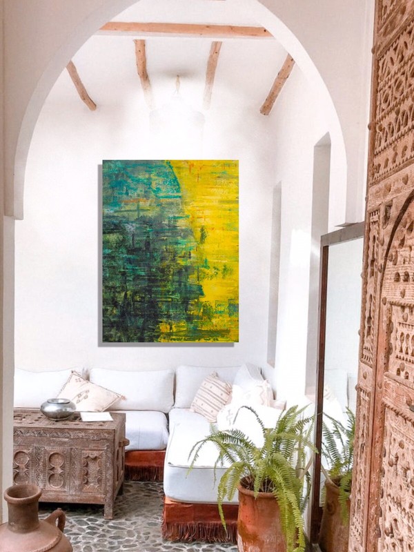 Mark Little, Authentic, original,Painting￼, 81” X 62” Acrylic, Abstract, POP Art gallery