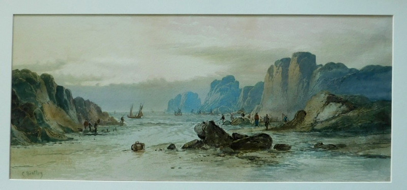 CHARLES BENTLEY (1806-1854) LISTED BRITISH VERY FINE ORIGINAL WATERCOLOR gallery