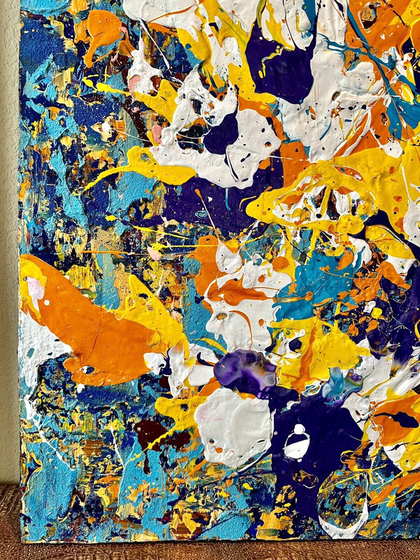 Juan Cervantes Artist like Jackson Pollock Abstract Expressionism Painting gallery