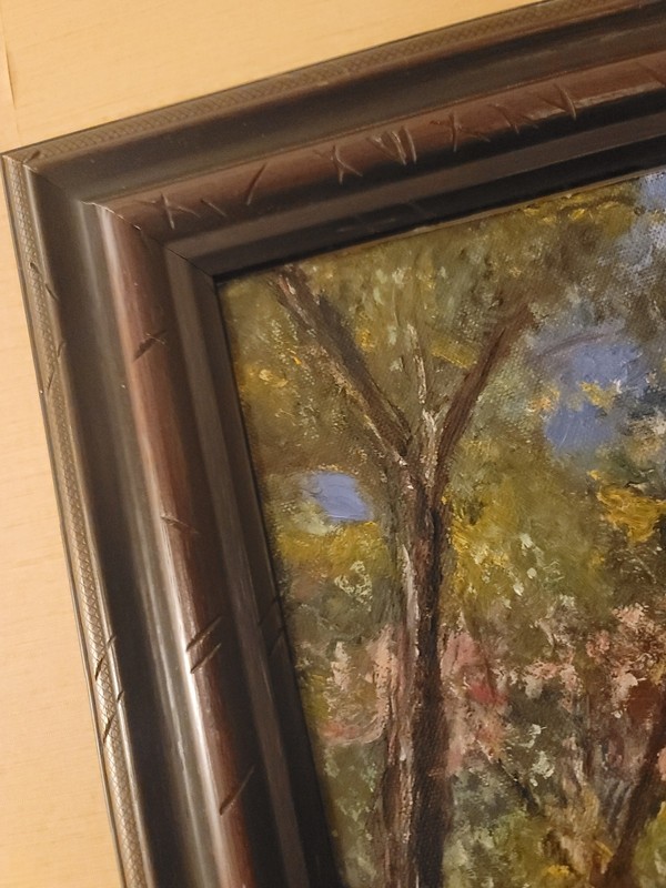 Vintage Original Oil Painting Attributed to John Sloan, Likely from New Mexico gallery