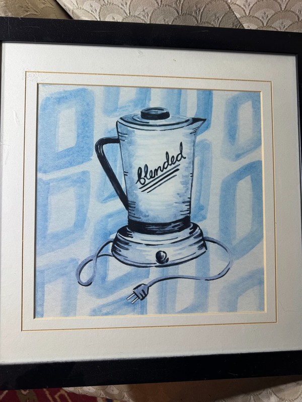 «Blended» Watercolor Painting – Framed