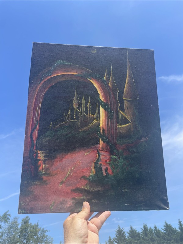 Magic Castle Harry Potter Wizard Cinderella Oz Magical Oil Paint Art ❤️blt11h5s gallery