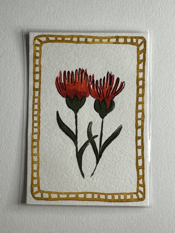 ACEO Art Card Water Color flowers – Staskacrew