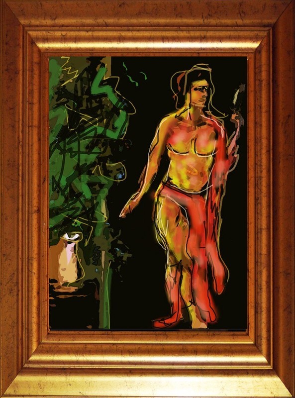 Roman Woman With A Mirror – Signed, Numbered Limited Edition Print
