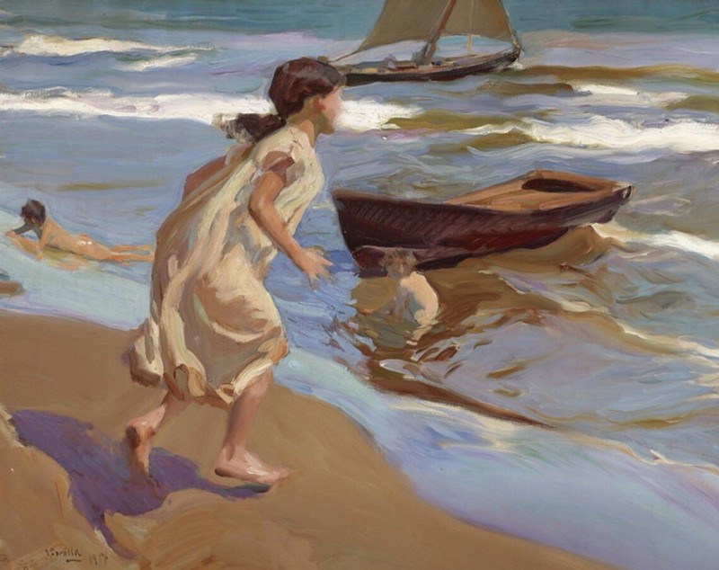 Joaquín Sorolla oil painting on canvas signed