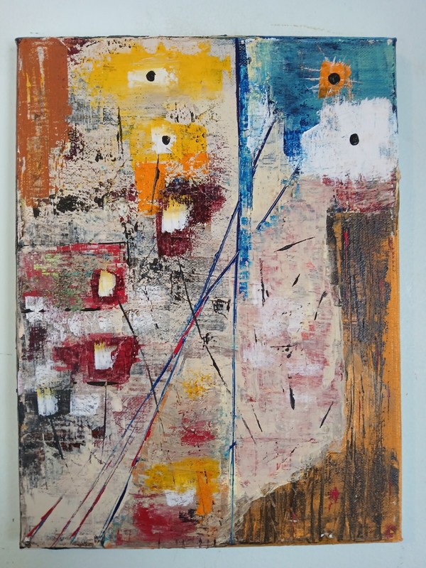 original abstract acrylic painting on canvas