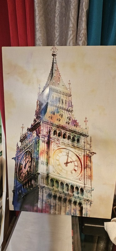Big Ben Inspired Canvas Painting