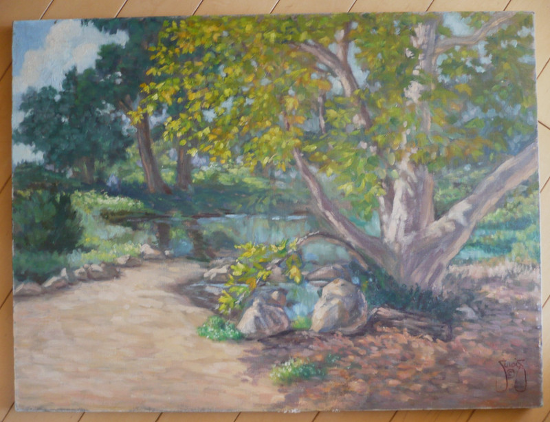 FERNE SIROIS, Friends of Bob Ross Artist LISTED, RARE OIL VINTAGE IMPRESSIONIST