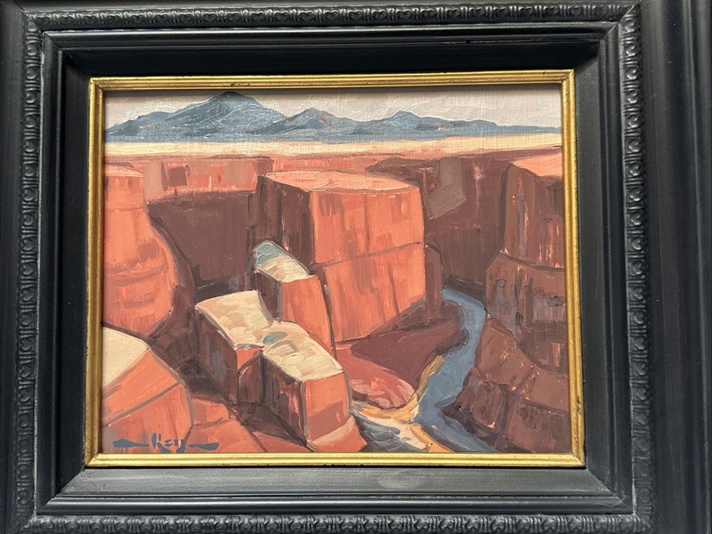 MATTHEW MICHAEL REYNOLDS PAINTING CONTEMPORARY FAMOUS LANDSCAPE Grand Canyon 10” gallery