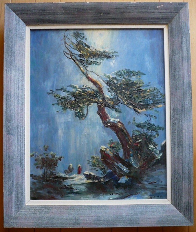 BEUKEMA, IMPRESSIONISM MODERN MODERNISM 1950s 50s OIL CHINESE ASIAN INFLUENCE gallery