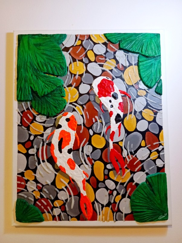 3d acrylic painting on canvas
