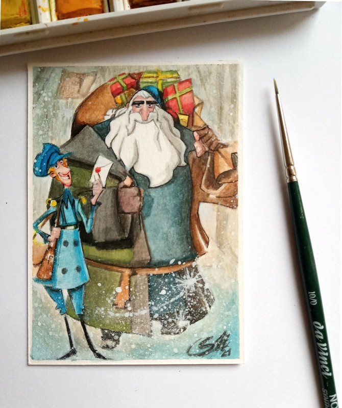 CUSTOM ORIGINAL PAINTING MULTI SIZE WATERCOLOURS ACRYLIC OIL SARAMANZONIART gallery