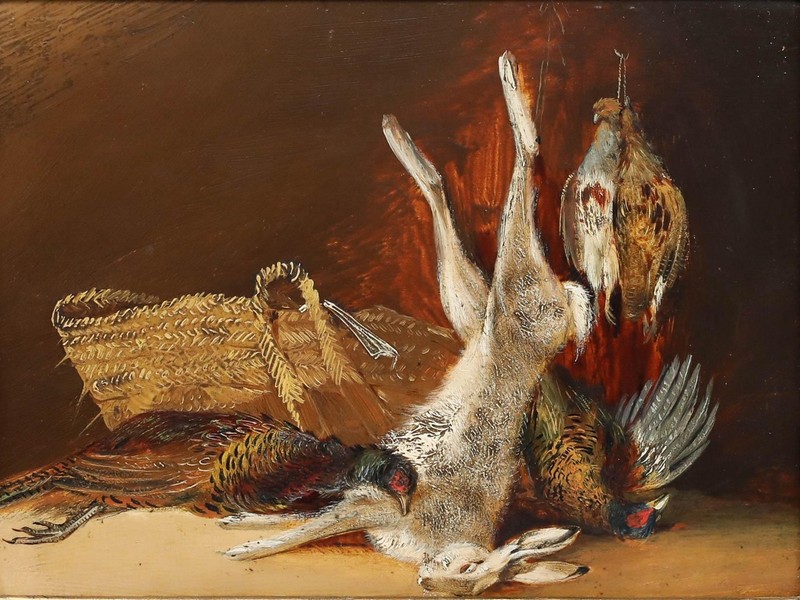 British School 19th Century Oil - Still Life of Dead Game gallery