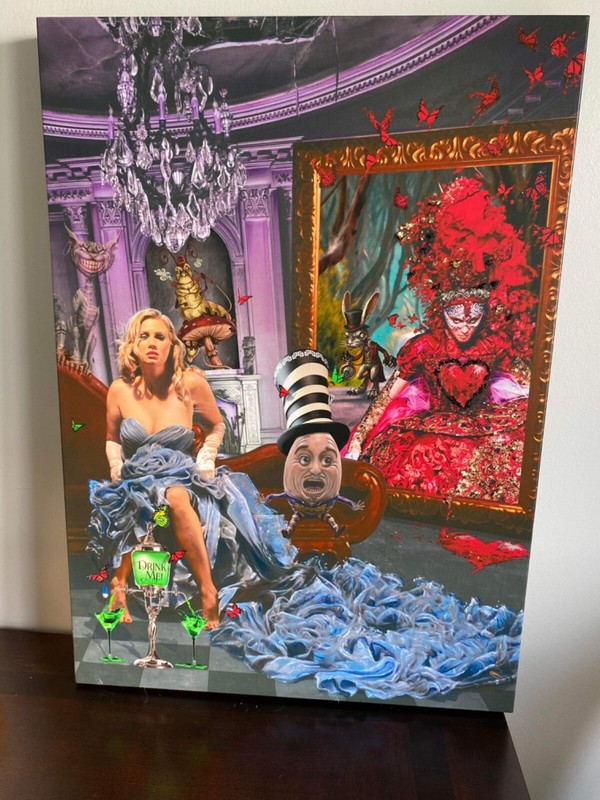 Adam Scott Rote Large Alice In Wonderland Drink Me Giclee on Canvas