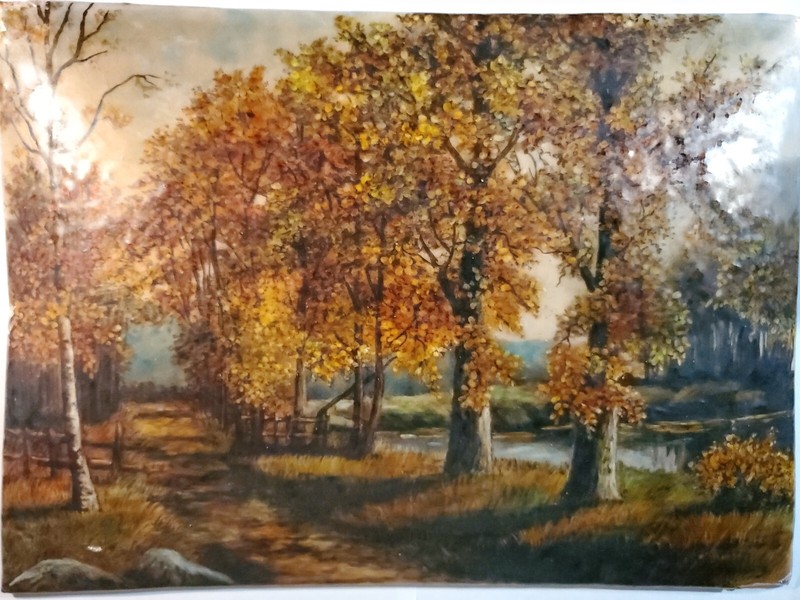 (2) Limoges F.J. Carmona Enamel on Copper Paintings  signed F.J CARMONA 