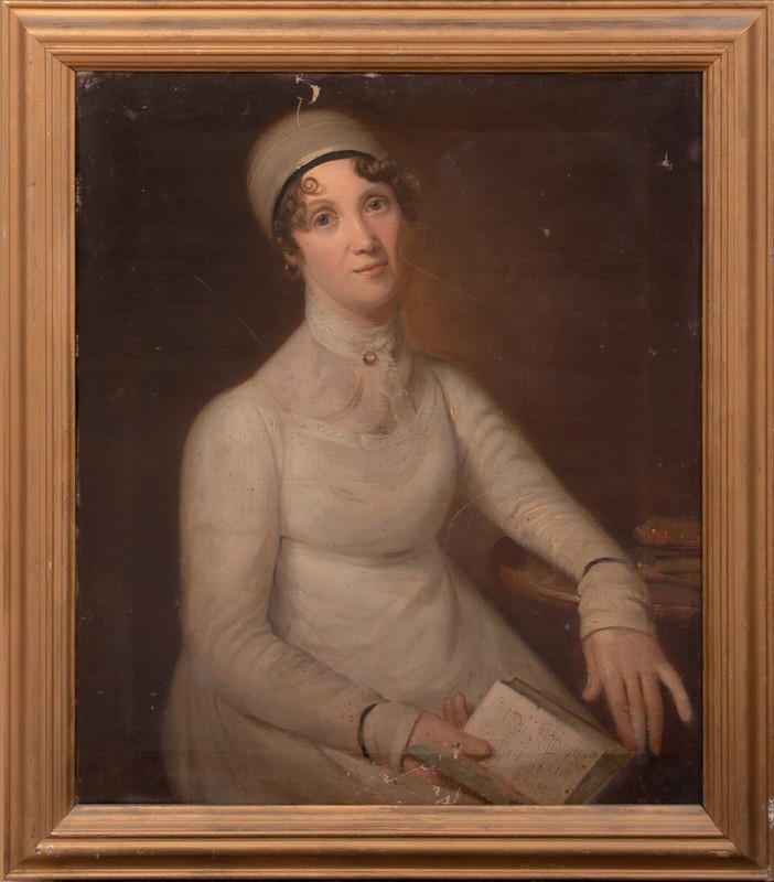 19th Century Georgian Regency Portrait Jane Porter – THOMAS BARBER (1768-1843)