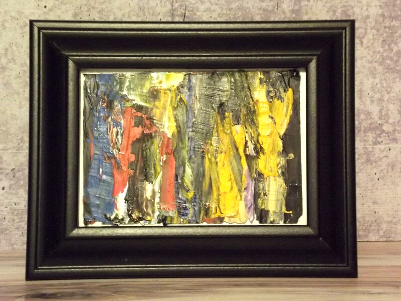 Oil Painting Original Abstract Impasto Palette Knife Exploration Amy VanGaasbeck