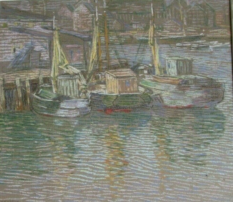 CHARLES SALIS KAELIN PAINTING ROCKPORT MASS. IMPORTANT WELL LISTED OHIO ARTIST