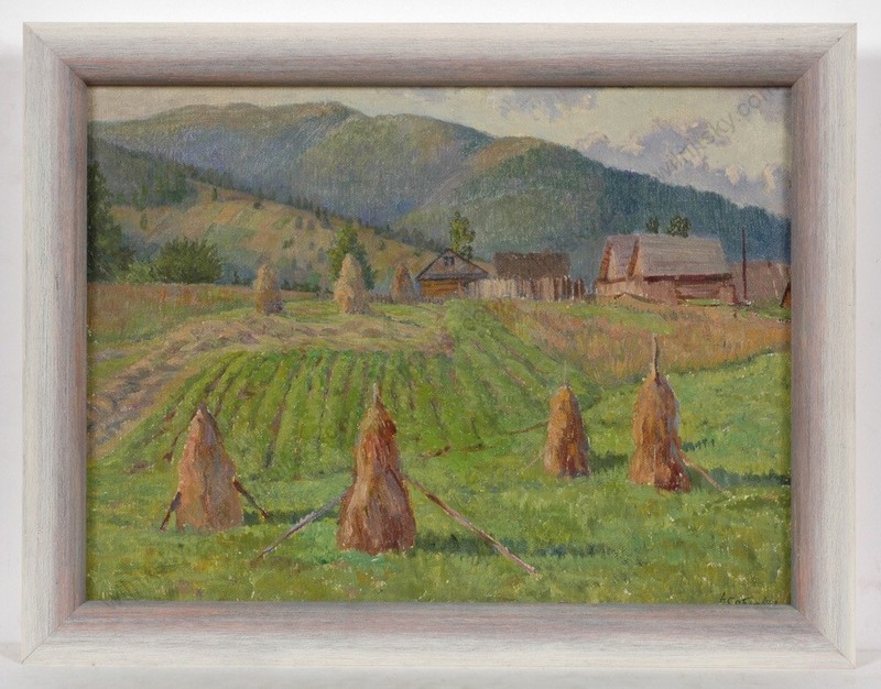 Andrei Sobolev (1914-1990) «Carpathian Village», 1968 (m)
