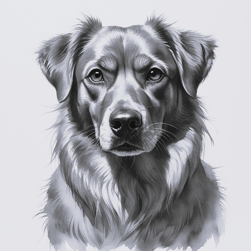 CUSTOM DOG PORTRAITS Cat Pet Animals Original Painting from Photo Loss of Pet A4 gallery
