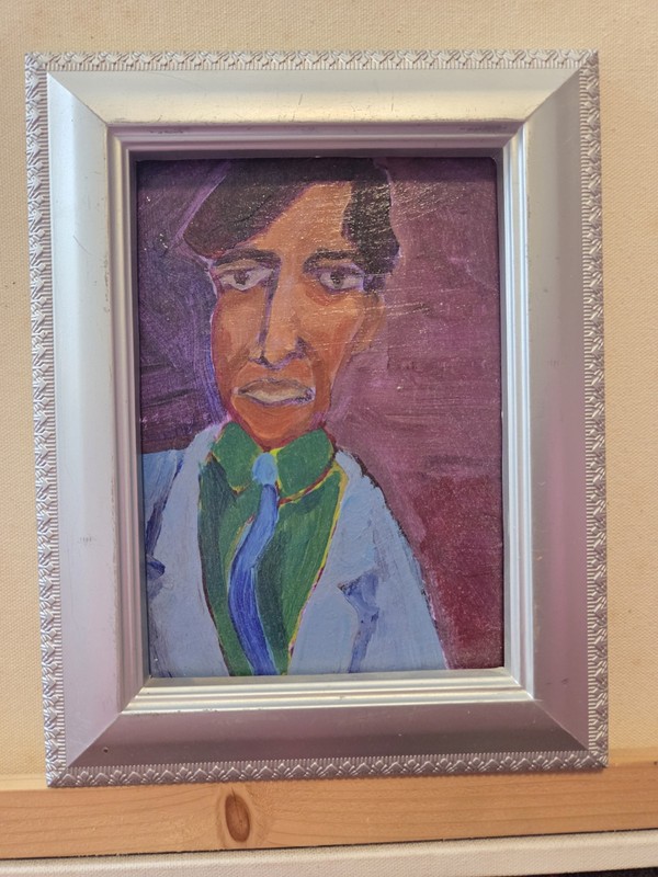 Portrait Painting of Leonard Cohen the Musician gallery