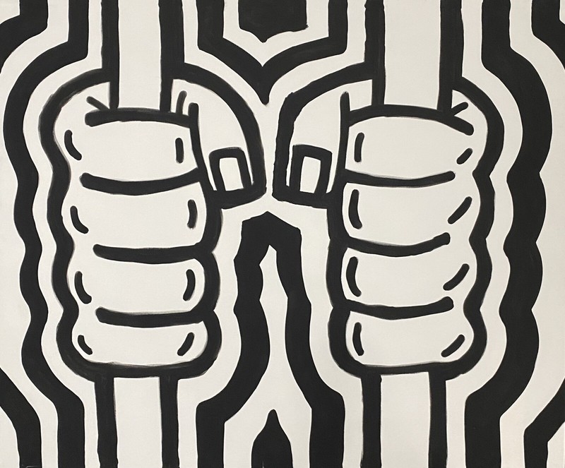 3×4′ NYC Painting 1: Clenched Fists 