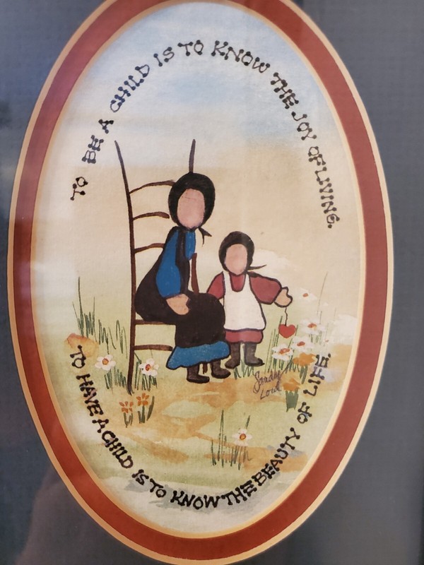 Amish mother and little girl the joy of being a child and having a child S. Lord gallery