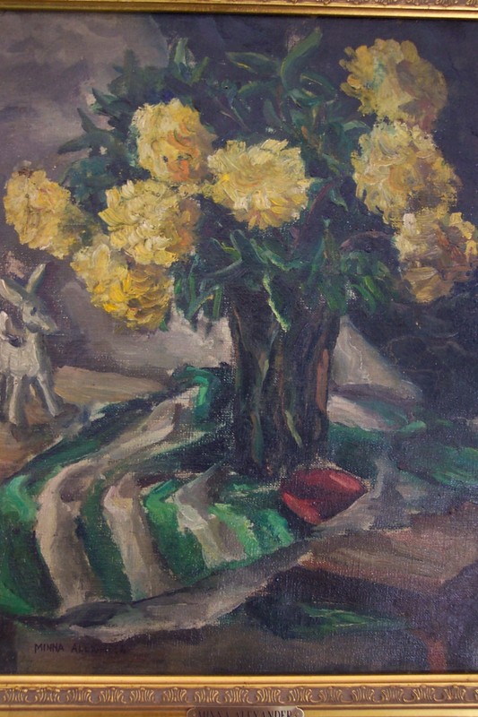 DAHLIAS, YELLOW–OIL PAINTING-1800’S–EXTREMELY APPEALING TO THE EYE