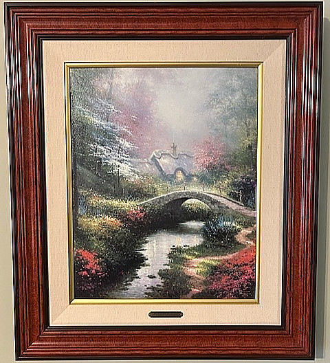 THOMAS KINKADE – «Brookside Hideaway» – Framed Canvas 25” x 29” – G/P 669/990