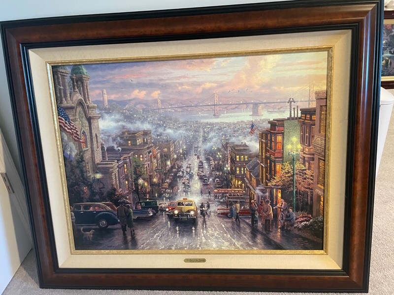 THOMAS KINKAID CANVAS PAINTINGS gallery