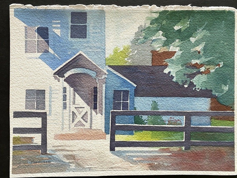 Orig Prestige Watercolor ‘Back by Noon’ 15” x11 1/2 » Artist’s Own Collection
