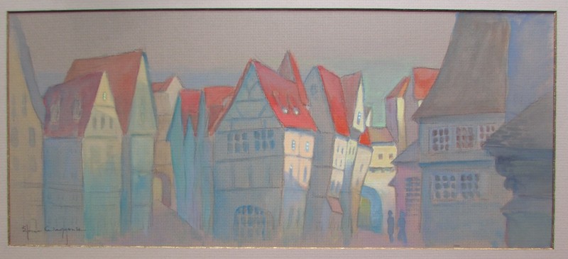Eloise Waggoner West Chester PA Philadelphia Pennsylvania Impressionist street