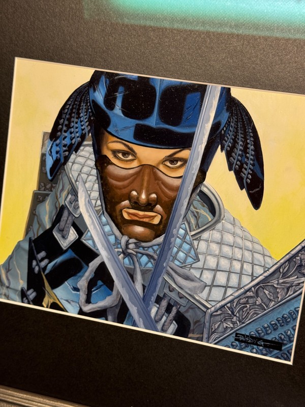 Original Artwork L5R CCG TCG Randy Gallegos 1998 MTG Artist Framed 20″ x 18″