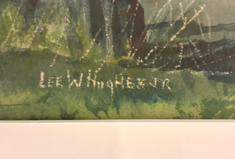 Lee Hughes Watercolor Landscapes Noted NJ Painter Double Sided Each Hand Signed gallery