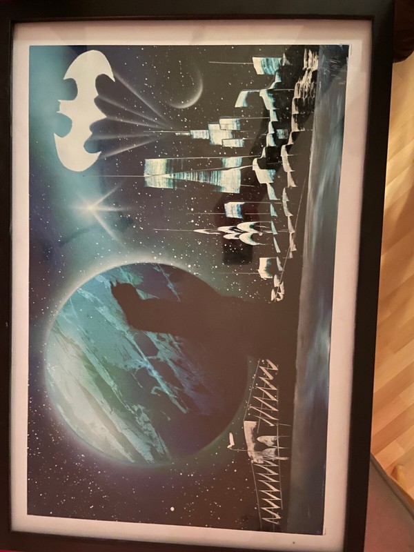 Rare Batman Artwork. Comes with frame gallery