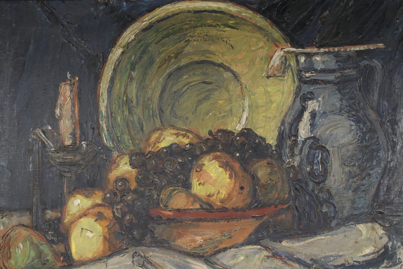 Joseph VON BRACKEL ~ Still Life at Table Kleve c1920 Oil Painting Painting Framed gallery