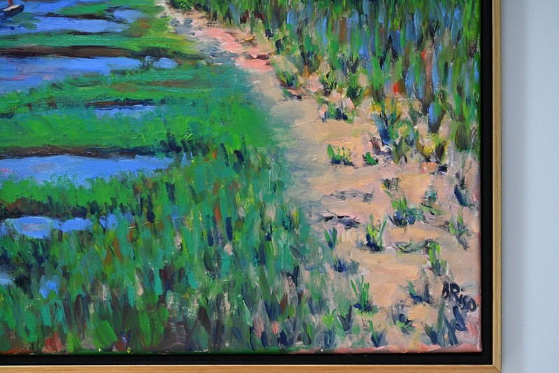 Beth Riso Original Fine Art Oil Painting -Boat Meadow - Eastham, Cape Cod, MA gallery