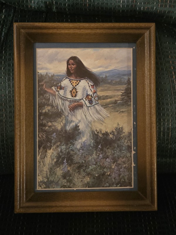 Vintage «Daughter Of The Mountains» Print Of Painting By Artist Vel Miller