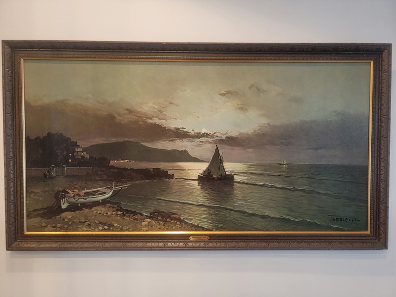 Magnificent Moonlight Fishermans Village By A.Torrielli gallery