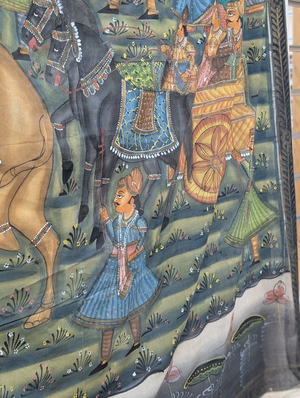 Original Mughal Painting from India Ceremonial Parade (55 in High X 84in Wide) gallery