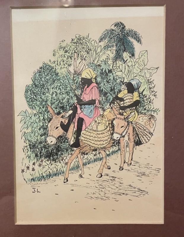 Watercolor/Pen Rendering of Regional Daily Life & Commerce by Artist J.L OOAK gallery