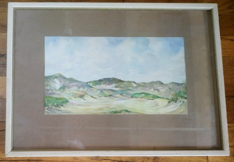 Vtg.Original Sierd Geertsma (Dutch 1893-1985) Flowing Landscape Watercolor