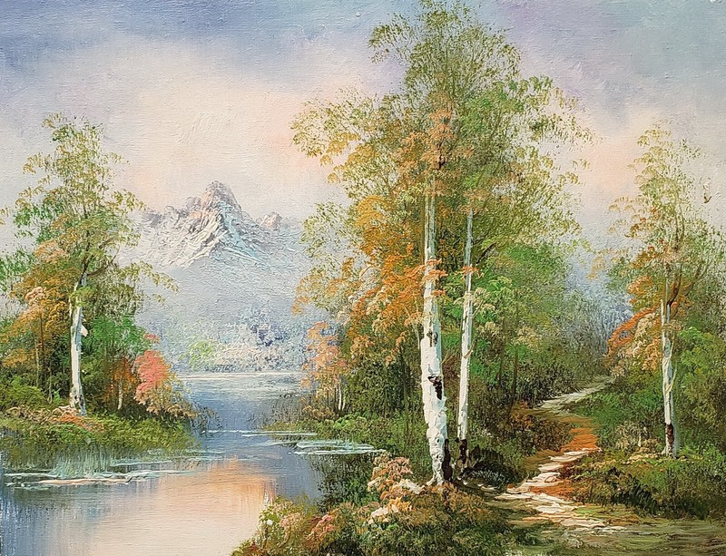 Landscape, #LS2H-6, 12×16, 100% Hand painted Oil Painting on Canvas,