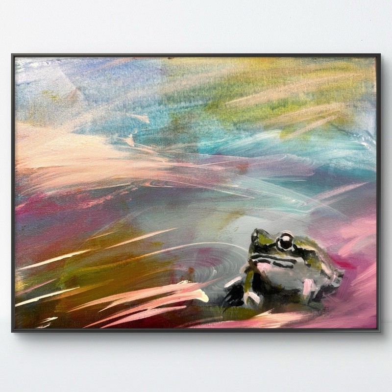 Original Abstract Expressionism 11×14 In the Current Handmade Signed Fine Art