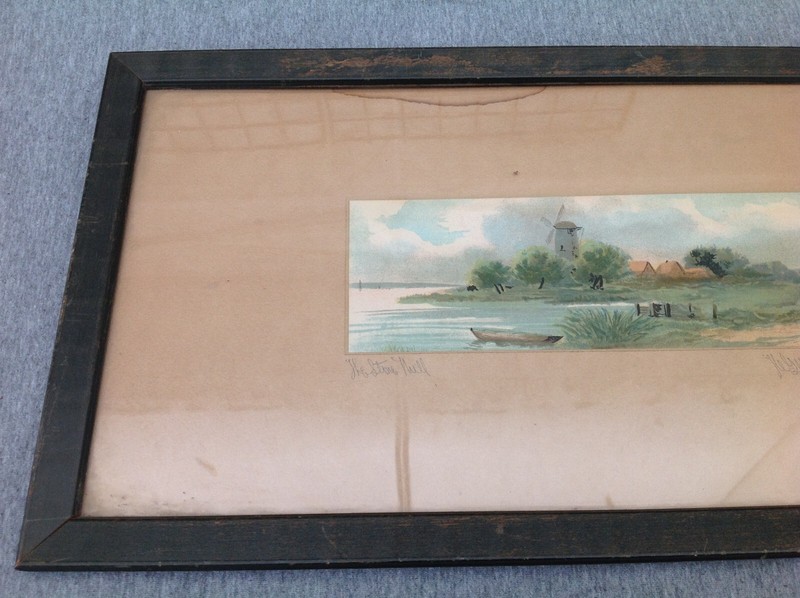 "The Stone Mill" Signed Painting gallery