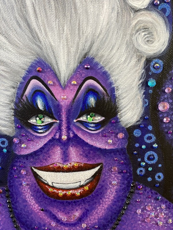 Ursula Disney Inspired Glitter Rhinestone Painting gallery